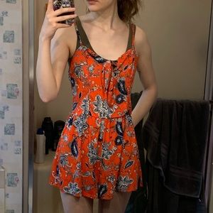 Xhileration Orange Romper